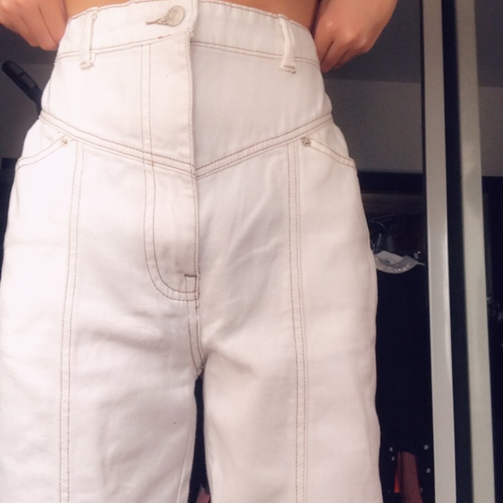 BDG urban outfitters ivory baggy jeans